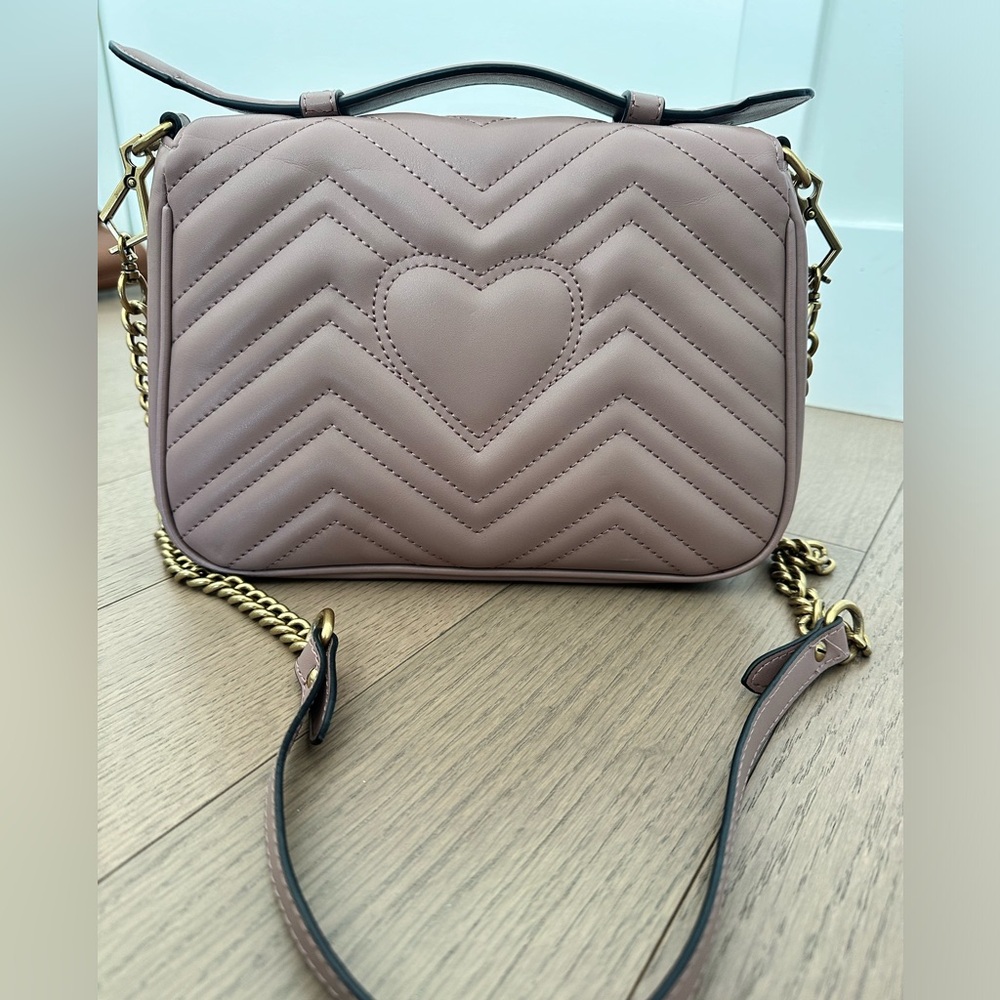 Gucci pink heart bag